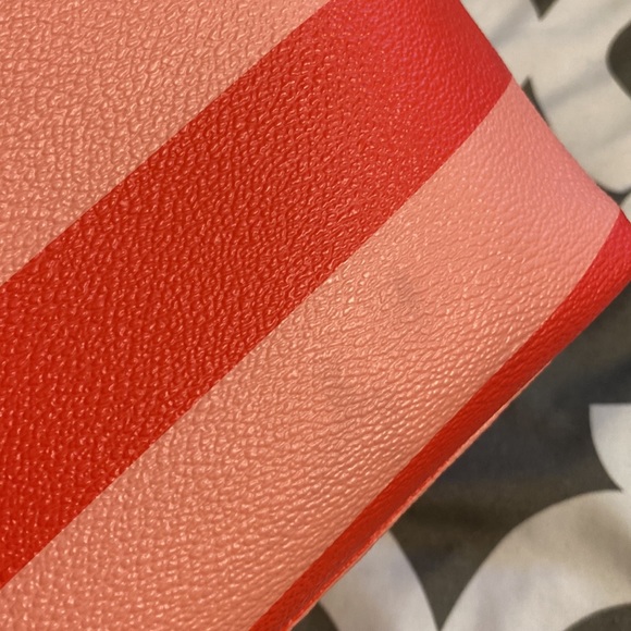 Coral & pink striped purse - Picture 7 of 7